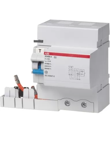 Abb Differentialblock 2p max 63a 0,03a ac 4,5 Module b429197