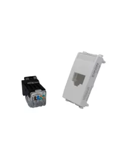 Vimar 20338.3.B Rj45 Amp/ Tyco Cat5E Utp socket White