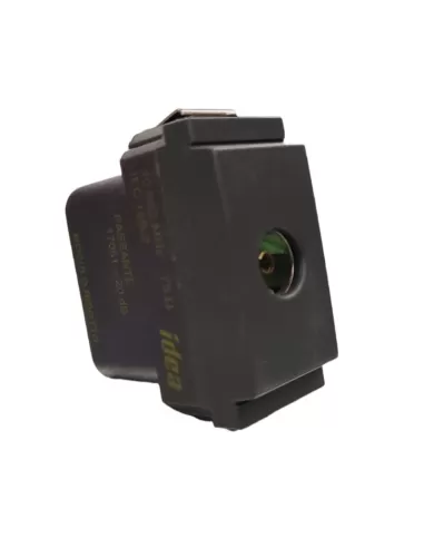 Vimar 17051 Idea Modulo Stretto Presa Tv-Coassiale-Passante compatibile solo con supporti 2 moduli