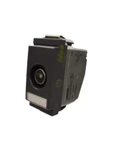 Vimar 17066.10 Idea Module étroit Prise TV-Rd-Sat Pass-through 10Db Mâle Gris compatible uniquement avec les supports 2 modules