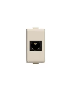 Bticino magic tt matix ivory rj11 connector with terminal a5982