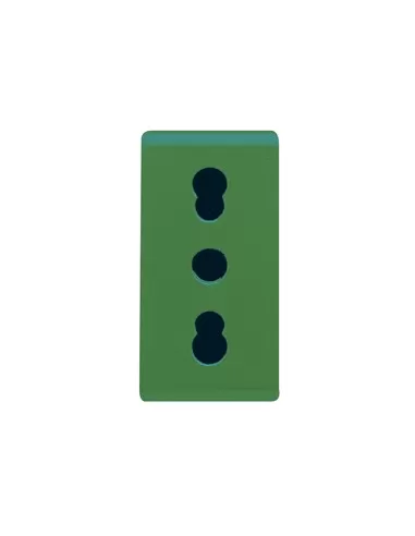 Gewiss enchufe 2p t 16a biv estándar italiano sistema gw20281 blanco