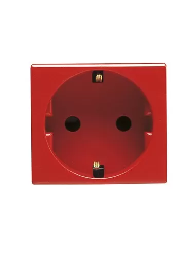 Gewiss Steckdose 2p t 16a Deutscher Standard Rot GW20297 System Weiß