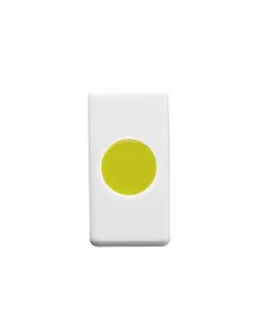 Gewiss flat indicator light with yellow diffuser gw20605 system white