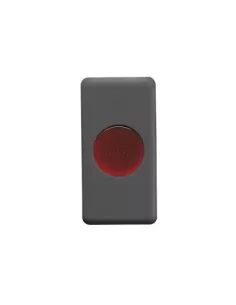 Gewiss flat indicator light with red diffuser gw21603 system black//black