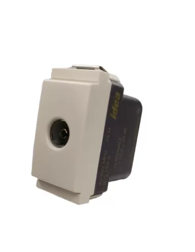 Vimar 17052.B White Coaxial TV Socket Idea Reduced Module