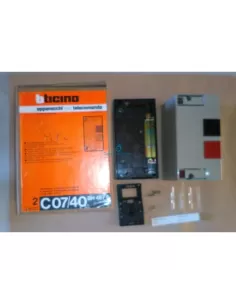 Bticino C07/40 Container with start/stop button for contactors and relays