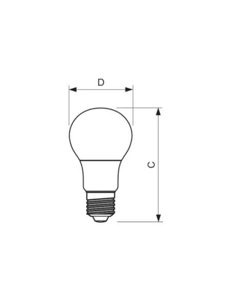 Corepro ledbulb d 5.5-40w a60 e27 827