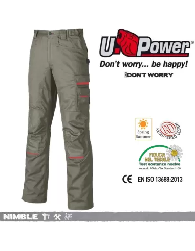 U-power dw084ds tactical work trousers nimble desert sand - size 56