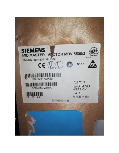 Siemens 6se32310dk50 midimaster vector mdv 5500//3  55kw 380-460v inverter drive