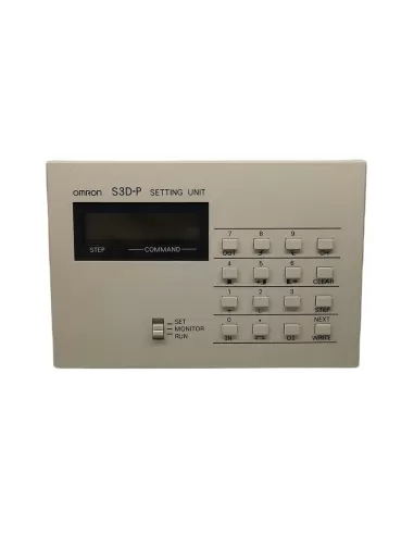 Omron s3d-p setting unit plc (programming panel)