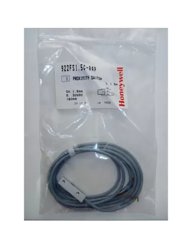 Honeywell 922fs1 5c-a4p proximity switch, 5-30vdc pnp no 1,5mm cavo 1,5mt