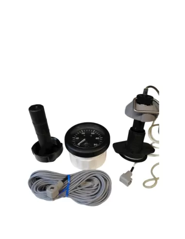 Vdo marine n01100862 sumlog kit compl ocean int blak anlage 50kn 12v