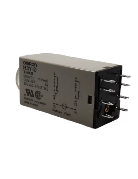 Omron h3y2ac10012060s- timer-analmini,riteccit2 cont rit dt