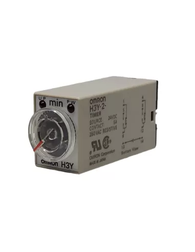 Omron h3y2dc2430m mini analog timer 30m 24vdc