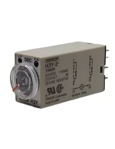 Omron h3y2ac1101s timer-analmini, riteccit2 cont rit dt 110v 1sec