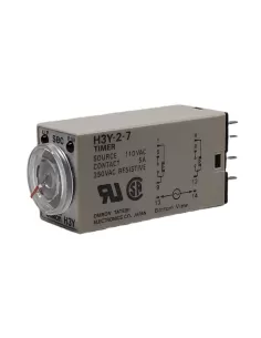 Omron h3y27ac1101s timer-analmini, riteccit2 cont rit dt 110v 1sec
