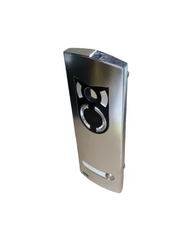 Vimar 1221 Placca Audio Video 2 Moduli Ik10 1 Tasto Acciaio