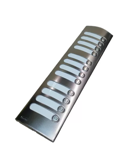 Vimar 1272 3-Module Supplementary Plate with 12 Steel Buttons