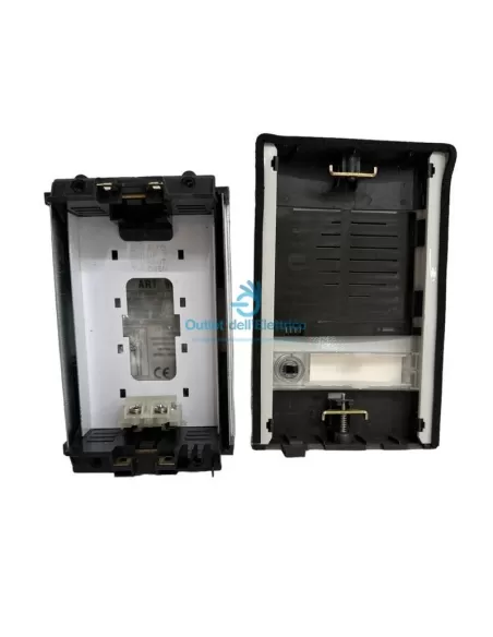 Vimar Elvox 8911 platine de rue citof.monofamiliare gris clair avec boîtier et cadre, sans module électronique