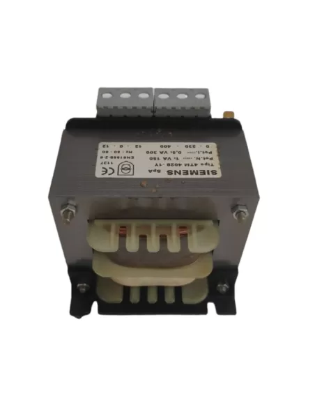 Siemens 4tm40281y traf 150va 230-400//12-0-12v en61558