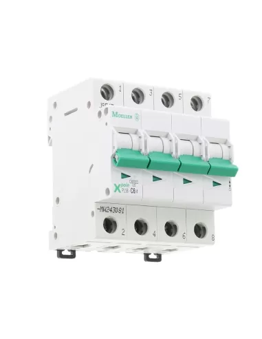 Eaton electric 243081 pls6-c6/4 interruttore magnetotermico 6ka 4p c 6a
