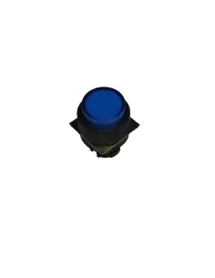Omron illuminated push button 22mm, protruding, blue a22lta-160898000