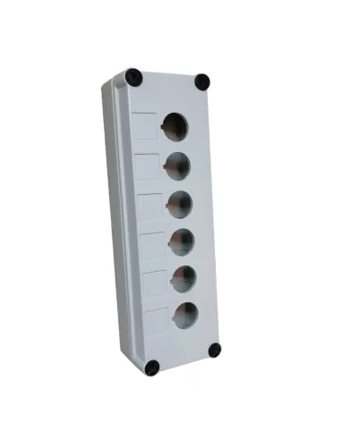 Ge power 189005 p9epe06 empty plastic button panel 6 holes