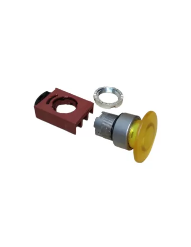 Ge power 184553 p9mem4gl bouton lumineux champignon jaune d 40mm