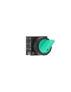 Siemens 3sb30002fa41 green lever selector, 3 positions fixed left, with right return