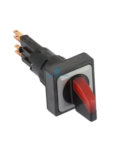 Eaton Q25lwk1r-rt illuminated selector switch 2 positions red