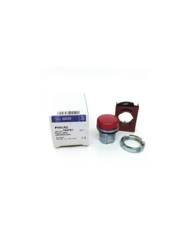 Ge power 184791 p9mlrd&lamp red diffused gem indicator light