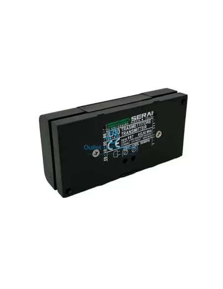 Serai 16.30 il/30: trasmettitore bicanale 433mhz completo di supporti per Ave/ Vimar