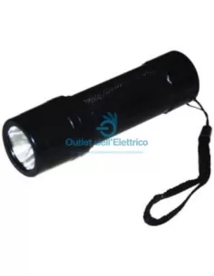 Cfg el019 torcia nera led mini 0,5 watt con batterie incluse 2