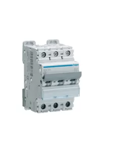 Hager mca363 circuit breaker 3p 3 poles 3x63a 6 ka curve c 3 din modules