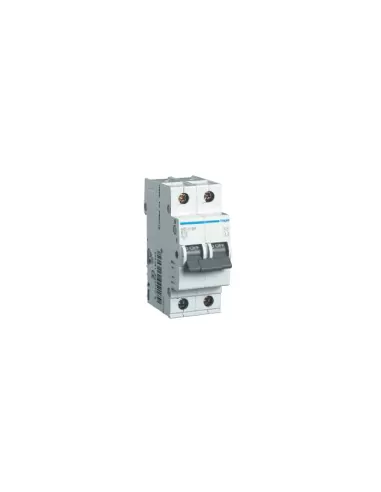 Hager 1p n 1 neutral pole 25a 6ka c curve 2 din modules circuit breaker