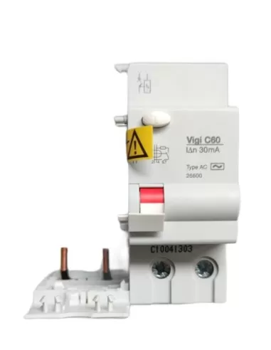 Bloc interrupteur différentiel Schneider 26600 c60 2p 40a 30ma classe ac