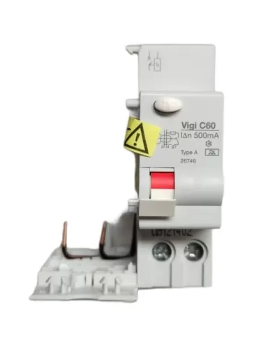 Bloque interruptor diferencial schneider 26746 c60 2p 25a 500ma clase a