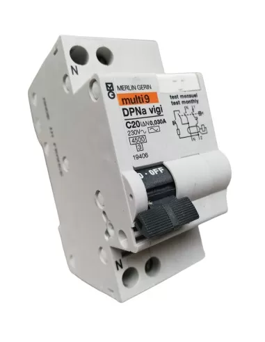 Merlin gerin 19406 dpna interruttore differenziale 1p n 20a 0,03  [19278]