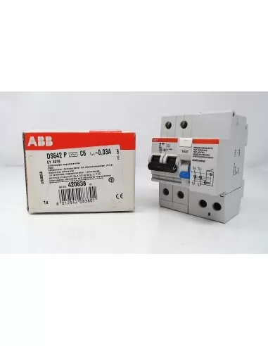 Abb ds642 p c6 differenziale magnetotermico 30ma 4m 4 ,5ka ey 021 8