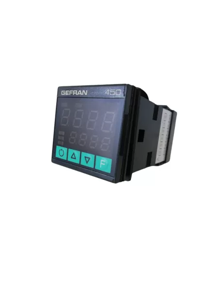 Gefran f056775 450-d-r-0 temperature controller 1//16din 48x48 1 relay output 11 27vac//dc tc//pt100