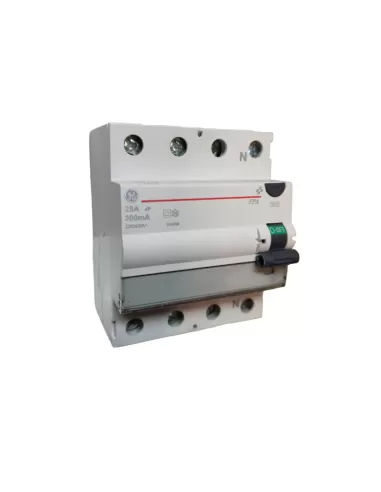 Ge power 604098 fpa425//300 interruttore differenziale puro 4p tipo a  0,3a 25a 4m