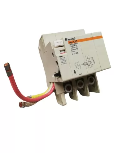 Merlin gerin 20183 multi 9 blocco differenziale 3p c63a  0,3a t2  vigi
