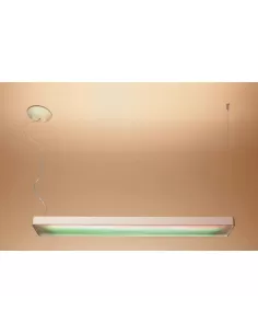 Artemide 1343010a attalo mwl sospensione biemissione fluorescente 3x80w  telecomando 2