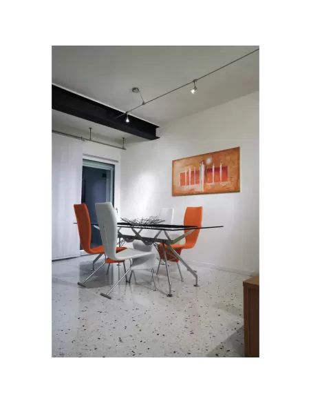 Linea light tr4303-48 andromeda-c spot per sistema via cavo mono 1x50w e27 nikel