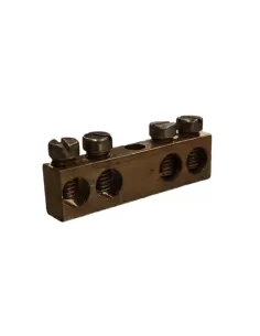 Vimar V51804 4-Hole Brass Terminal Block