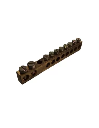 Vimar V51810 10-Hole Brass Terminal Block