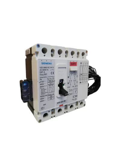 Siemens 3vf33123jy412pn1 aut switch 4x225a 415v 100ka 24vdc ca cont release, n prot
