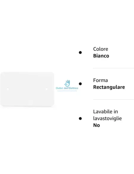 Vimar 02653 Coperchio Rettangolare Per Scatola Incasso 3 Moduli Bianco