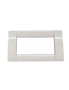 Vimar 16744.02 Idea Placca Classica 4 Moduli Bianco Granito